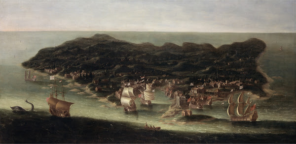 A Birds Eye View of the Island of Barbados c1694