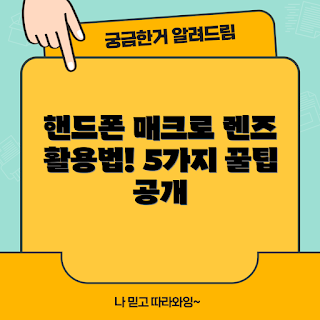 핸드폰매크로렌즈, 매크로 사진, 핸드폰 사진 팁, 휴대폰 렌즈, 사진 촬영 기법