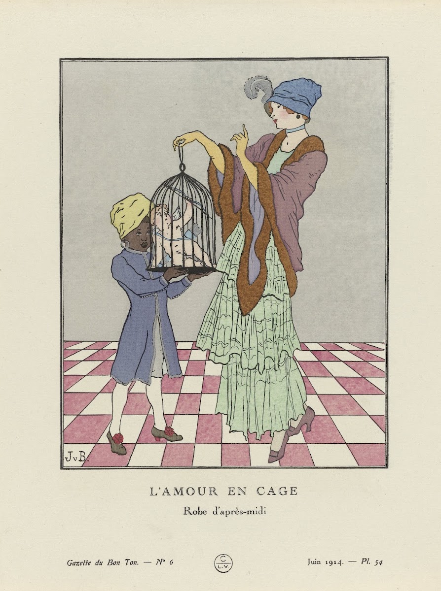 Lamour en cage  Robe daprès midi 1914
