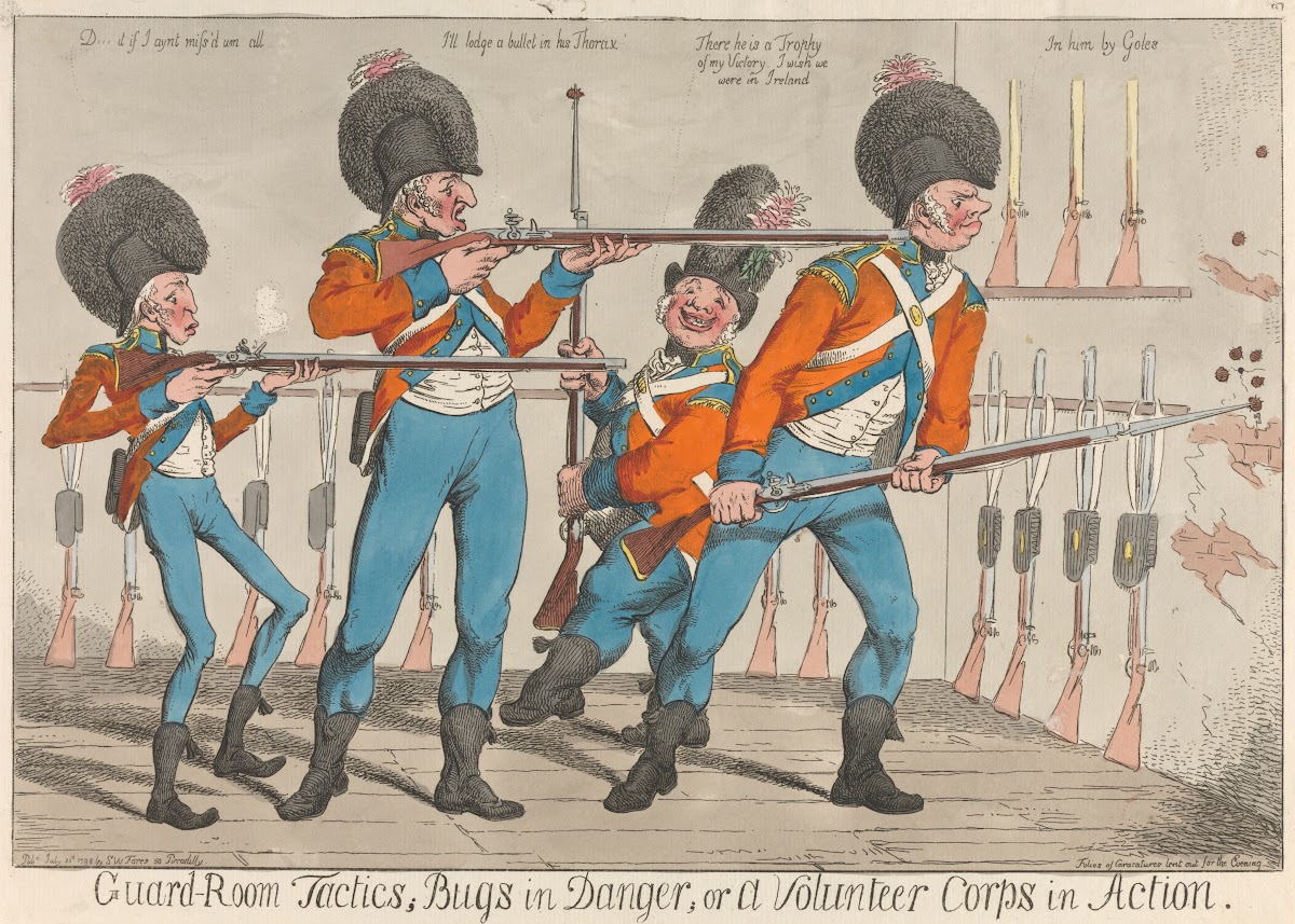 Guard Room Tactics Bugs in Danger or a Volunteer Corps in Action 1798