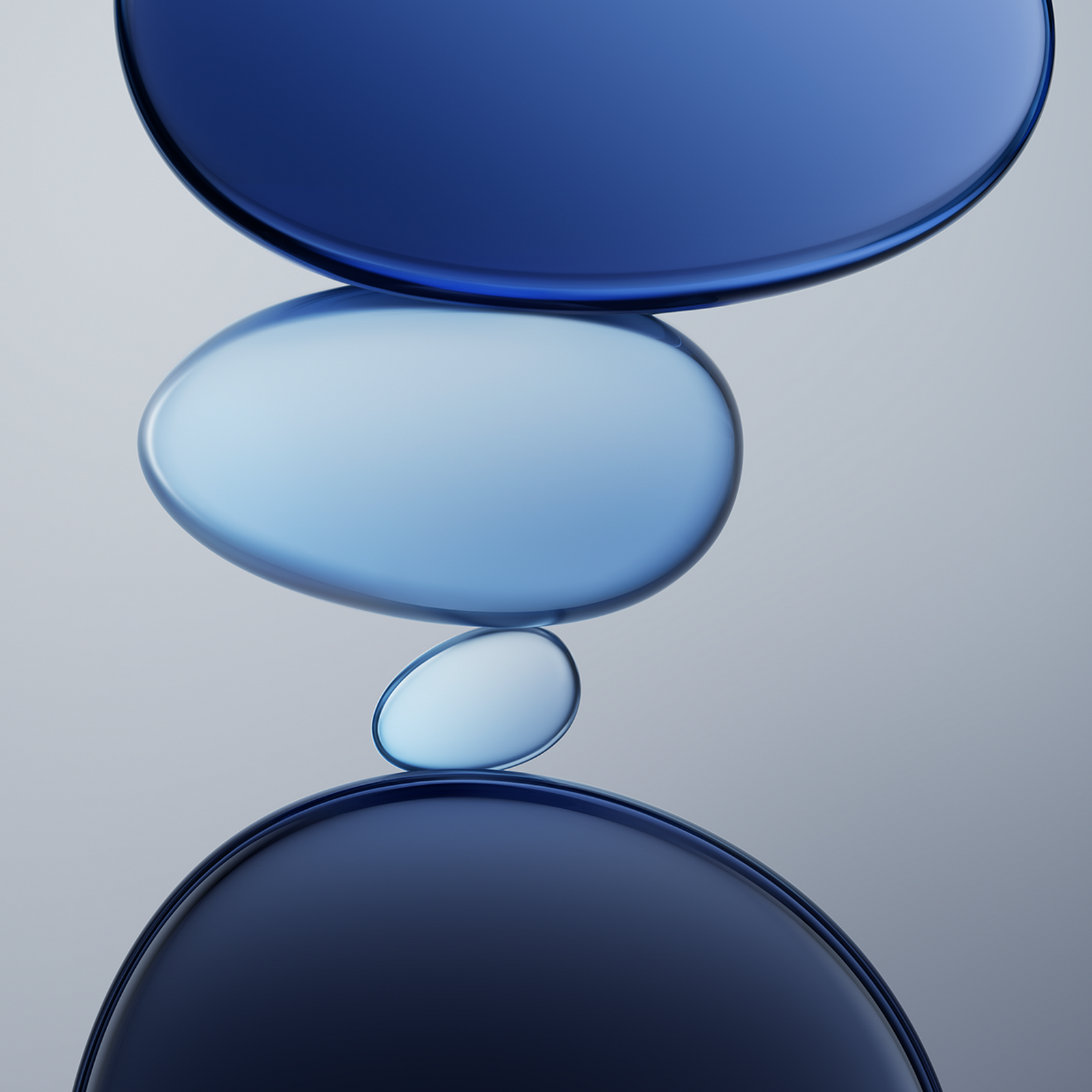 Download Abstract Blue Balanced Stones Full HD iPhone