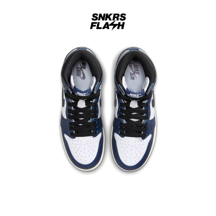 NIKE AIR JORDAN 1 RETRO HIGH OG MIDNIGHT NAVY (GS) - Size 37.5