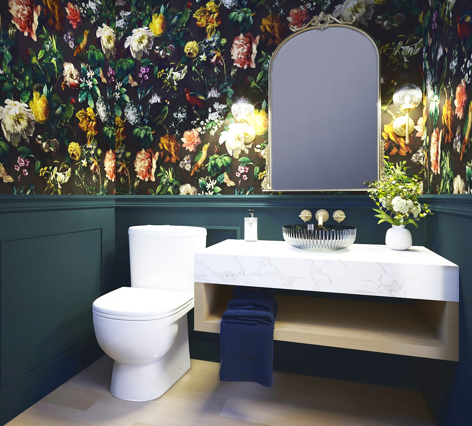 Half Bath Rendering
