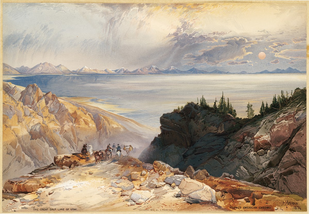 The Great Salt Lake of Utah ca 1875
