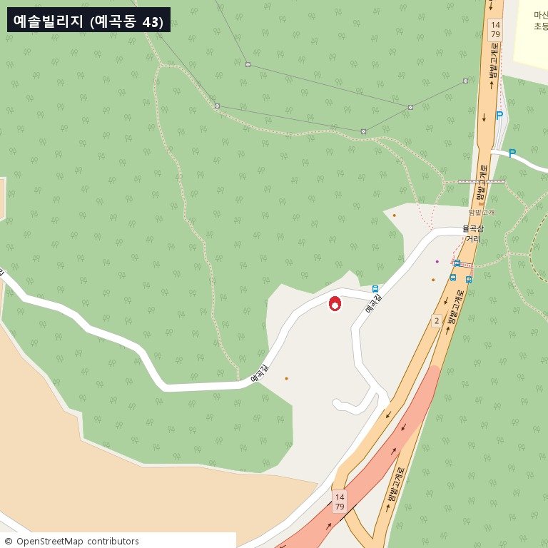 예솔빌리지 상세 위치