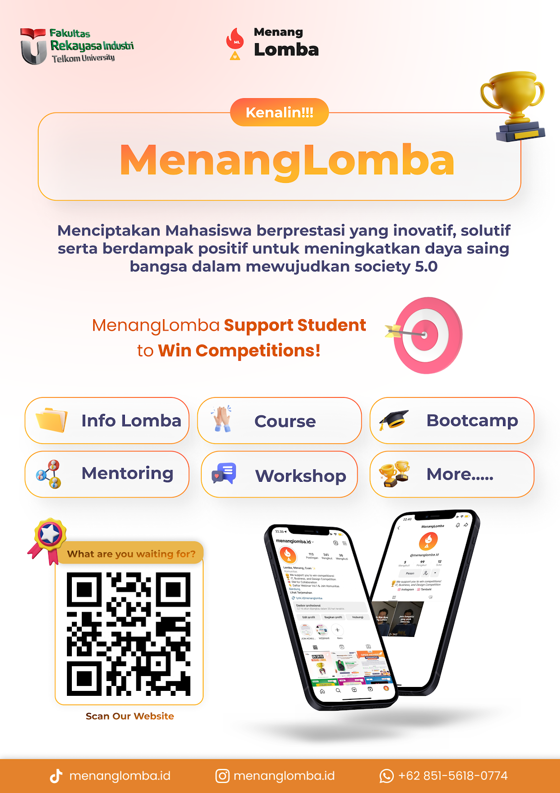 MenangLomba: Menciptakan Mahasiswa Berprestasi yang Inovatif, Solutif, serta Berdampak Positif untuk Meningkatkan Daya Saing Bangsa dalam Mewujudkan Society 5.0