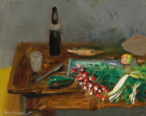 Still Life With Radishes CIRCA 1928
