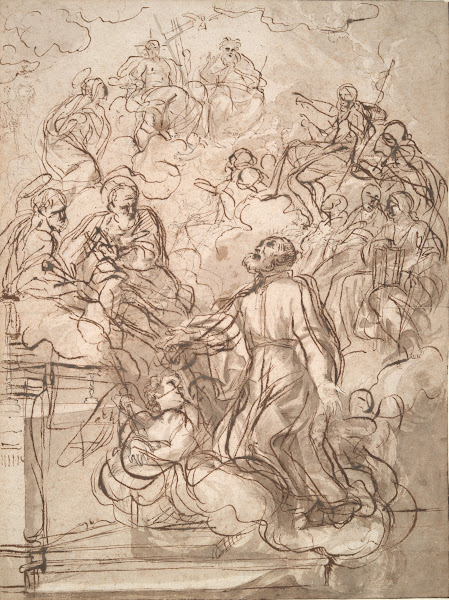 A Vision of St Philip ofNeri late 17thcentury