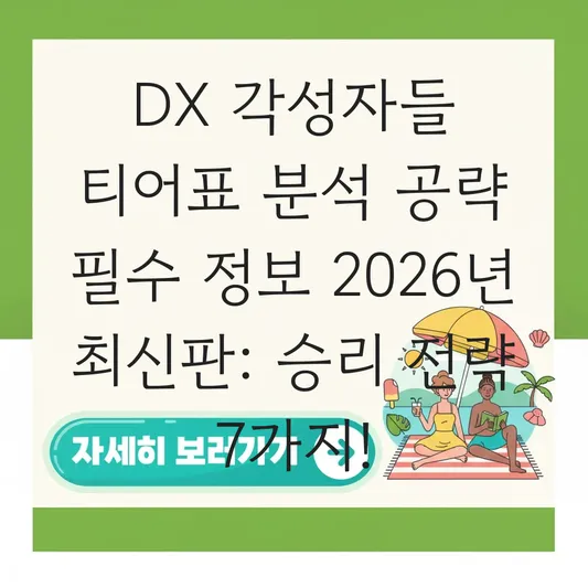 DX 각성자들 티어표 분석 공략 필수 정보