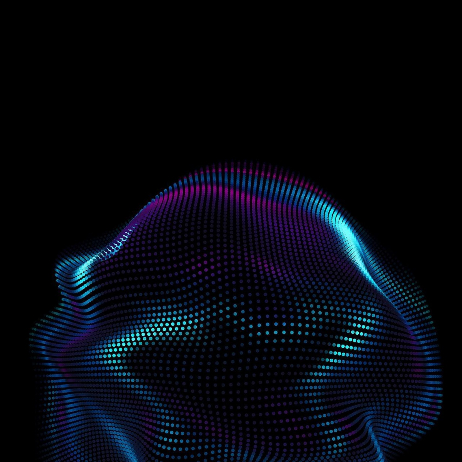 Download Abstract Particle Sphere Full HD iPhone