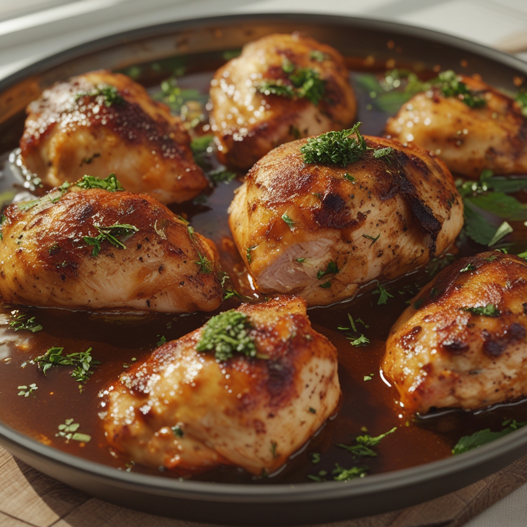 Braised Catalina Chicken Easy Weeknight Recipe with Flavorful Sauce finished