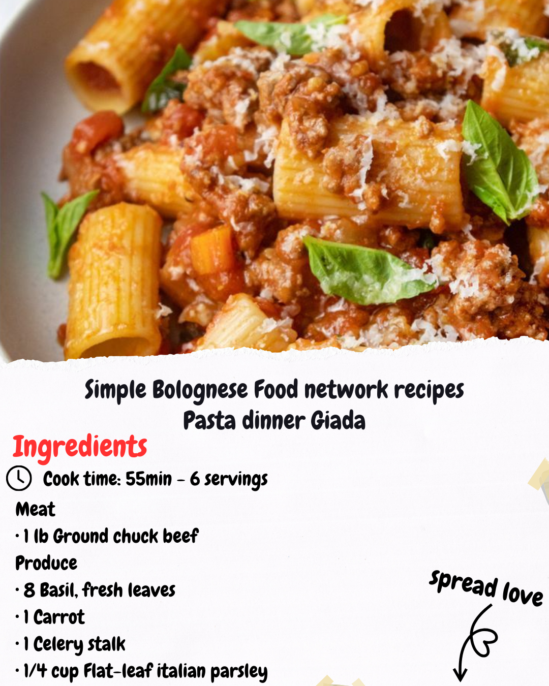 Simple Bolognese Food network recipes Pasta dinner Giada