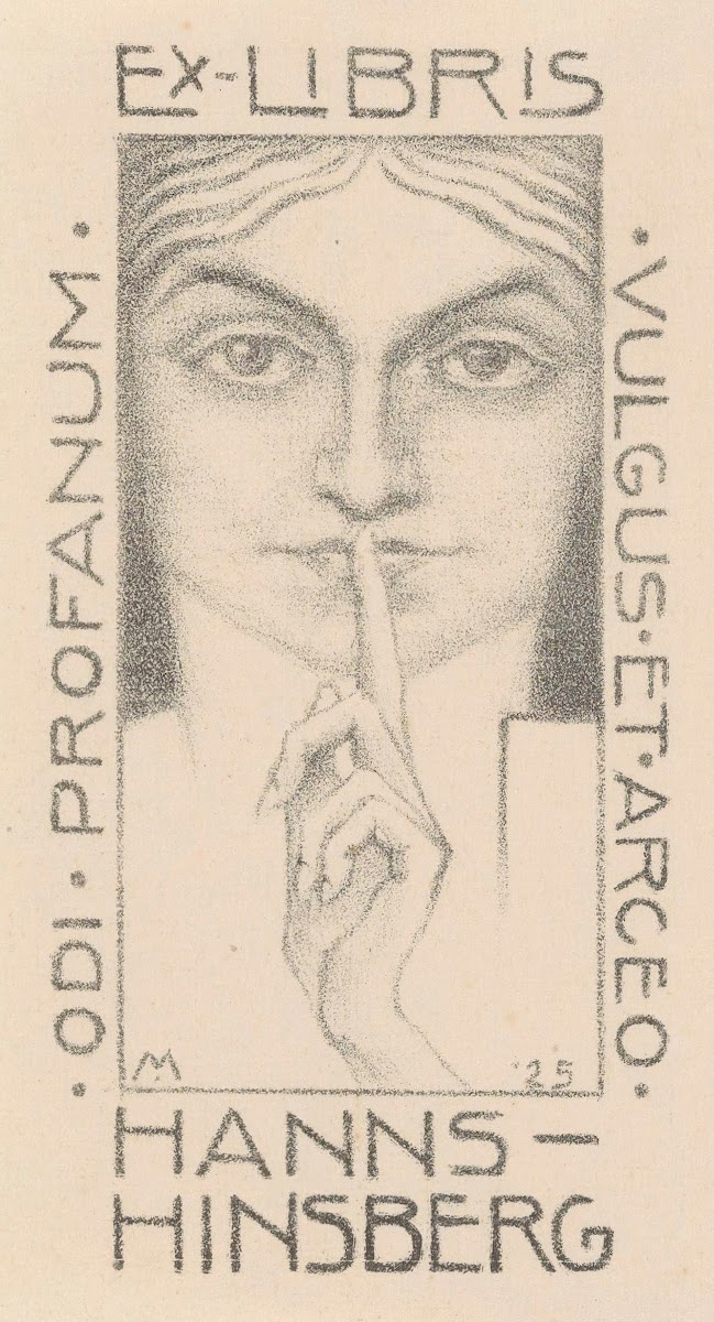 Ex libris van Hanns Hinsberg 1925