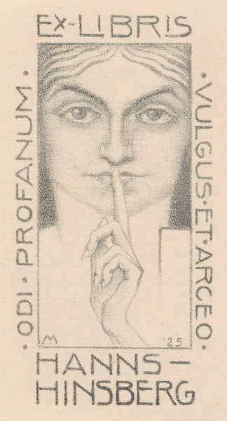 Ex libris van Hanns Hinsberg 1925