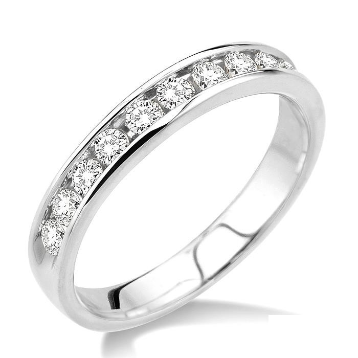 Channel Set Diamond Wedding Band 30323DHFNWG