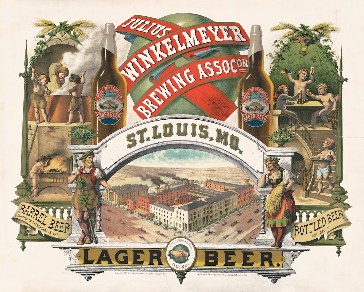 Julius Winkelmeyer Brewing Assocon St Louis MO lager beer 1880
