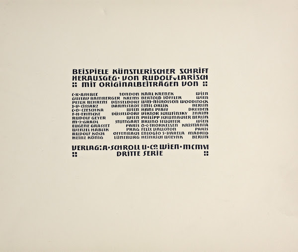 Beispiele kunstlerischer Schrift Pl066 1900