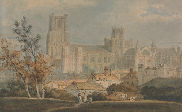 View of Ely Cathedral ca 1796