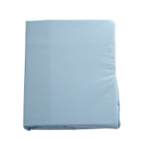 Fitted sheet for children's mattress Twins 120x60 calico Organic blue