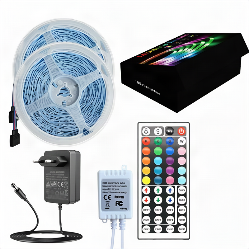 RGB-LED-Streifen 5050, steuerbar per App und Fernbedienung
