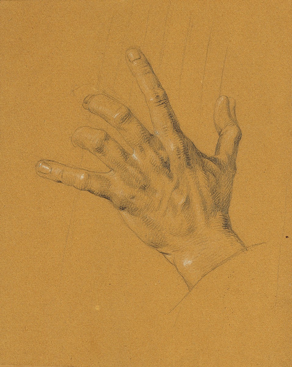 Handstudie zu Ossian und Malvina before 1821