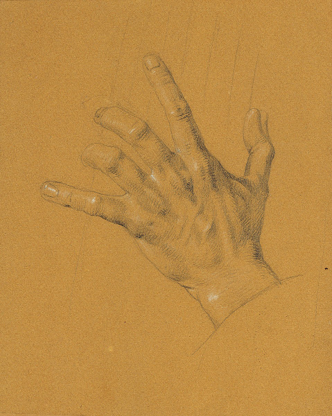 Handstudie zu Ossian und Malvina before 1821