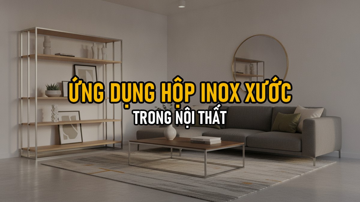 Ứng Dụng Hộp Inox Xước Trong Nội Thất: Tay Vịn, Khung Cửa, Kệ Trưng Bày