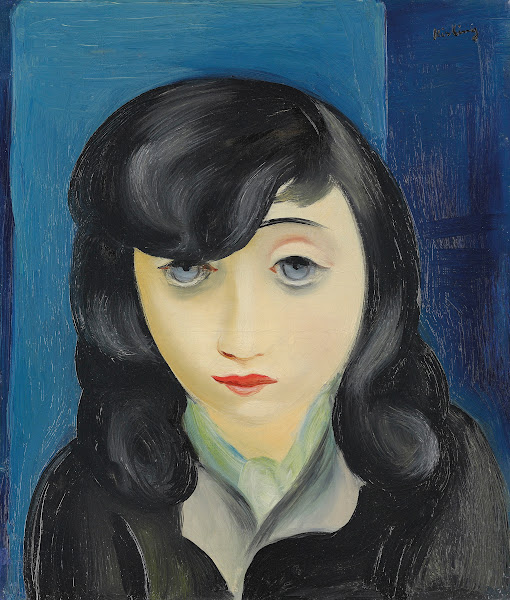 Portrait de femme à la frange