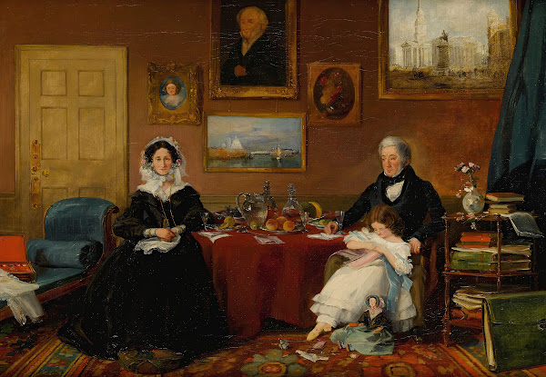 Portrait Of The Langford Family In Their Drawing Room