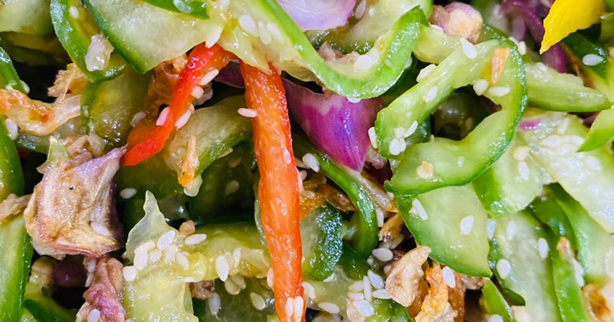 Salad 🥗 : Dưa leo trộn dầu giấm Balsamic 🥒