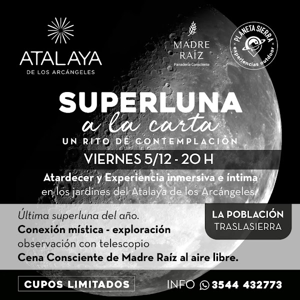SUPERLUNA A LA CARTA UN RITO DE CONTEMPLACIÓN