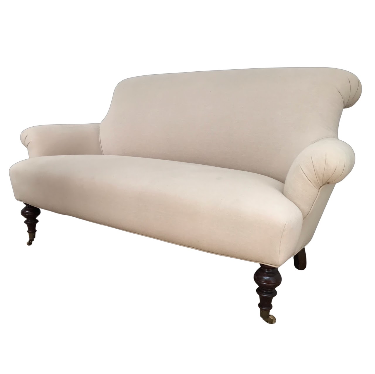 Classic English Roll-Arm Loveseat