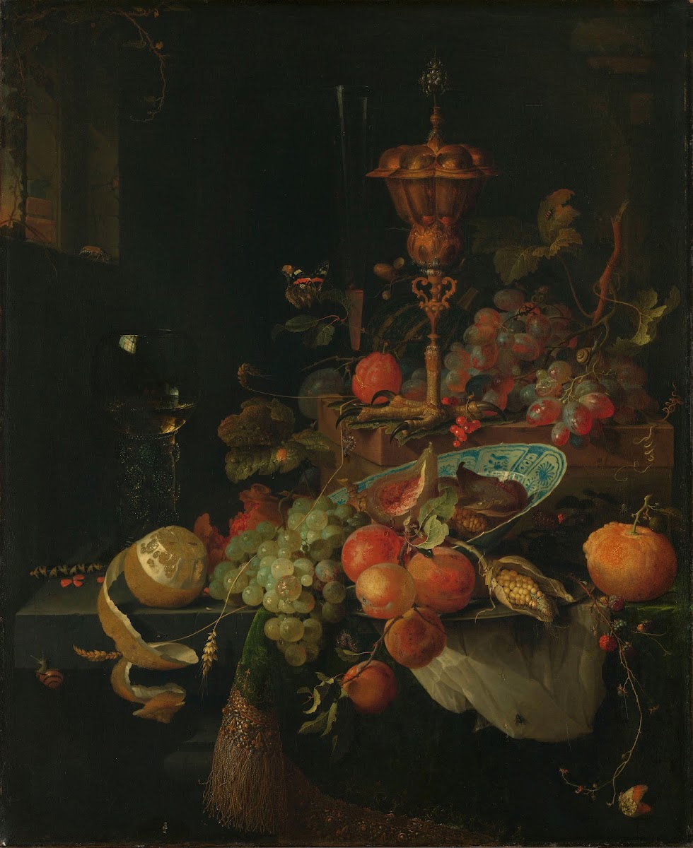Still Life with Fruit and a Beaker on a Cocks Foot 1660   1679