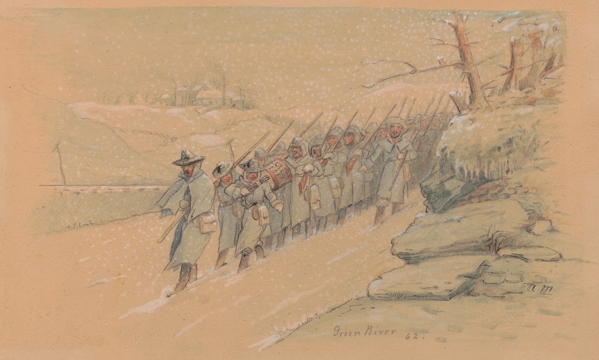 Return from picket duty Green River Kentucky February 1862 1862