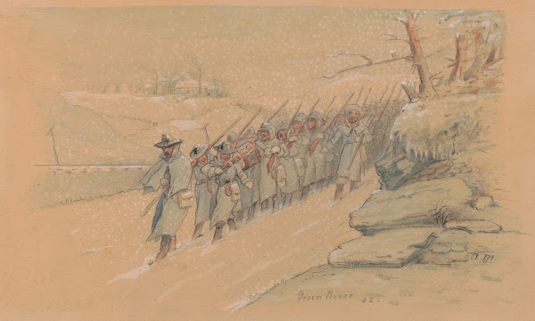 Return from picket duty Green River Kentucky February 1862 1862