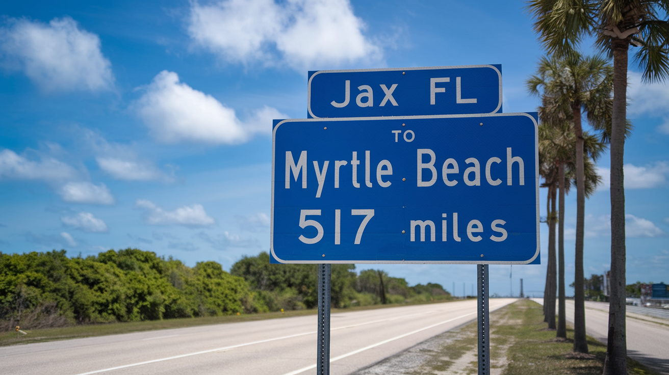 Distance and Travel Tips: Myrtle Beach from Jacksonville, FL