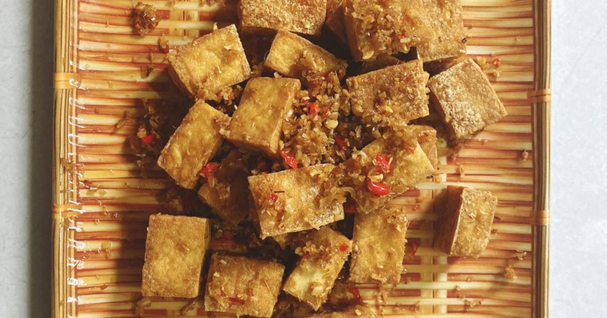 Đậu hủ chiên sả ớt
