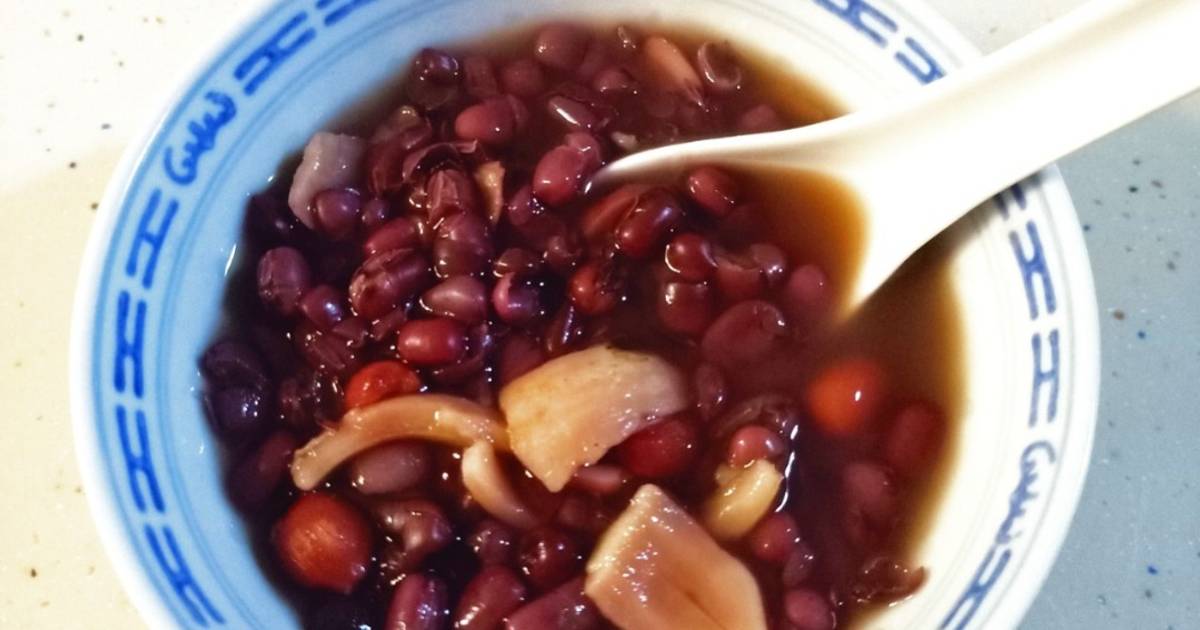 Chè Đậu Đỏ Hạt Sen (kiểu Hoa)/ Hong Dou Sha