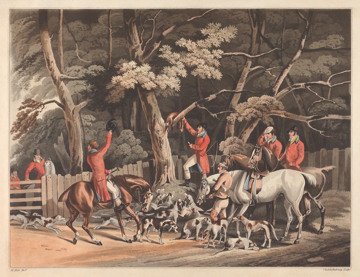 Fox hunting The Death 1813