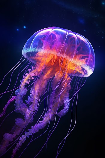 Glowing Jellyfish Picture