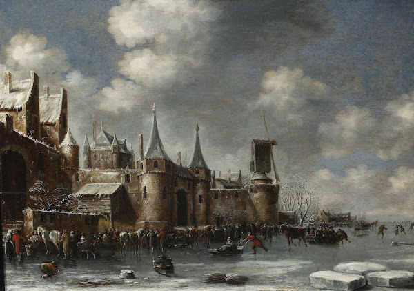 Skating by the city walls 1677