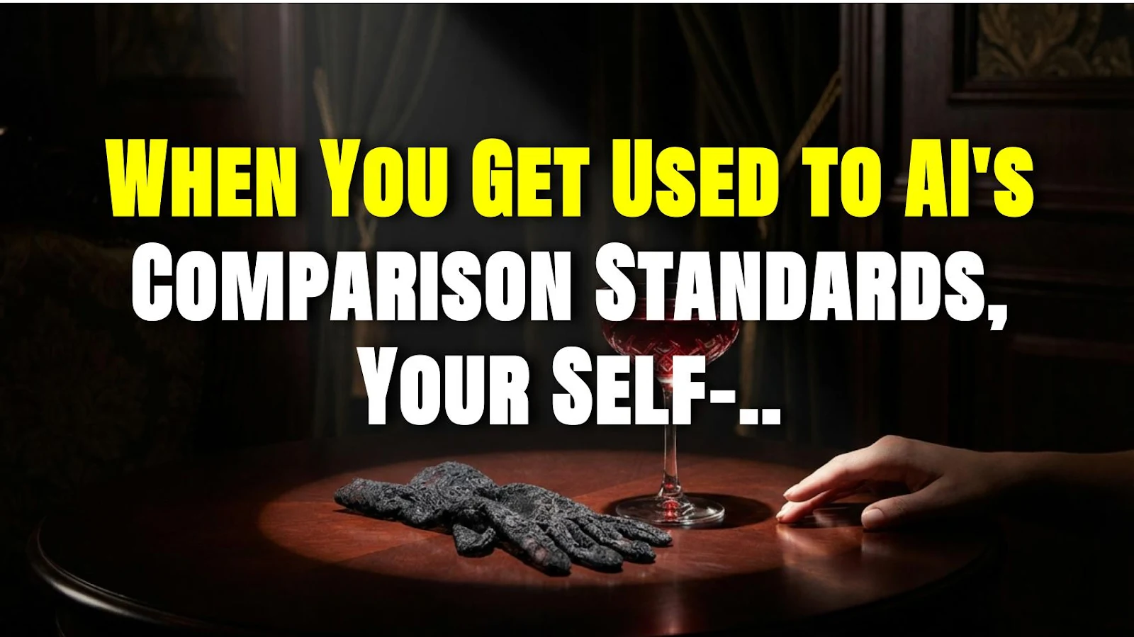 When You Get Used to AI's Comparison Standards, Your Self-Esteem Starts to Crumble