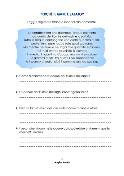 Anteprima della prima pagina: Perché il mare è salato