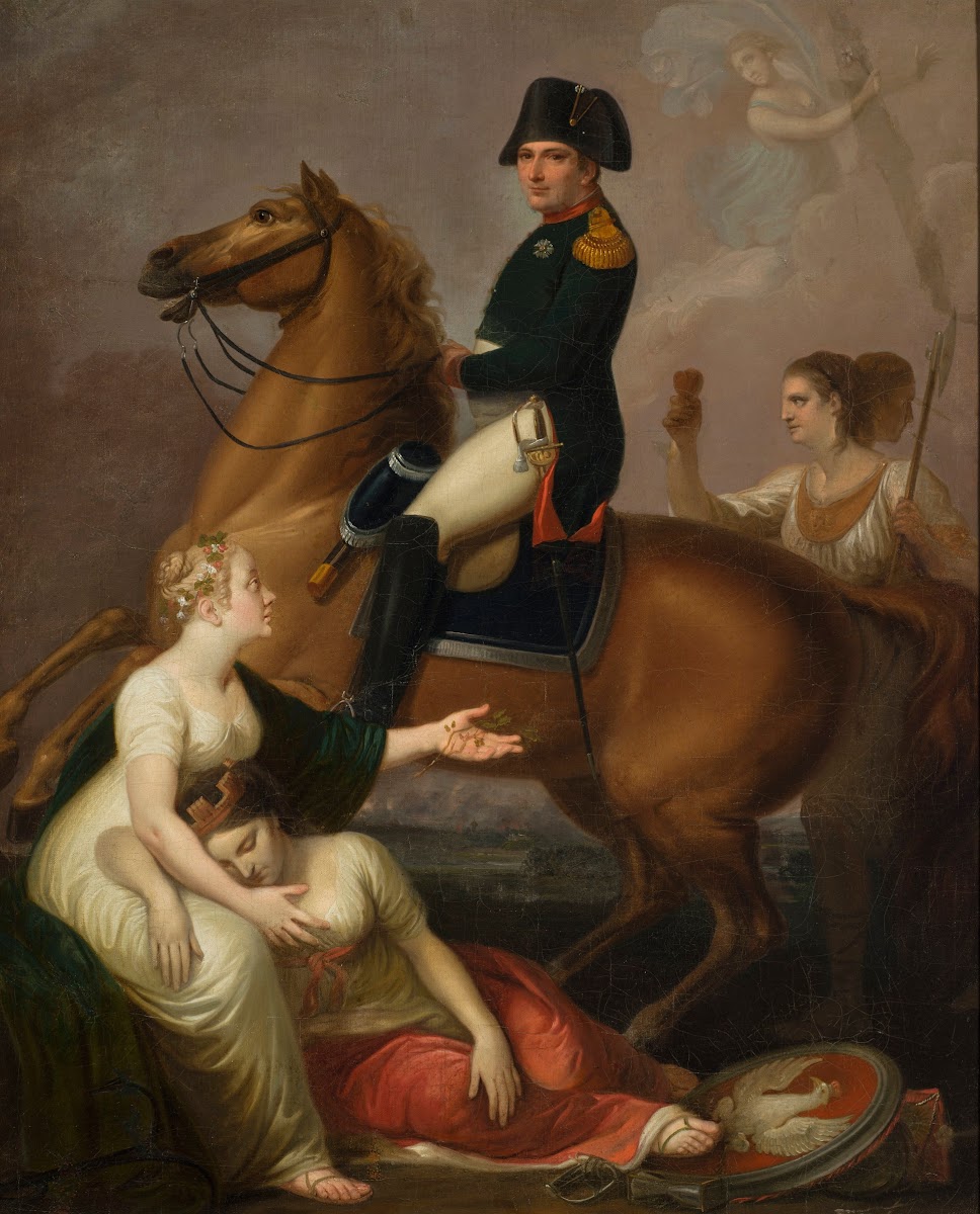 Allegorical scene with Napoleon from 1810