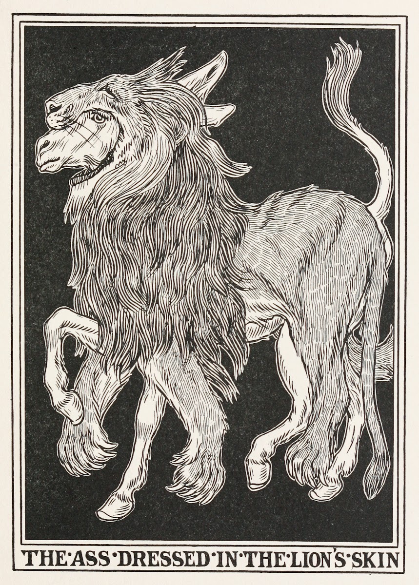 The Ass Dressed in the Lions Skin 1900