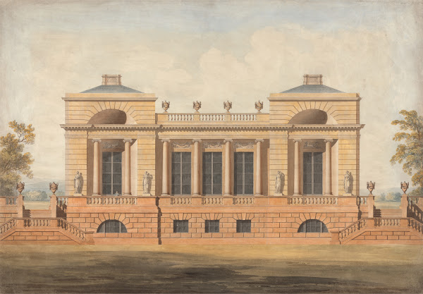 Design for an Unidentified Country House ca 1800