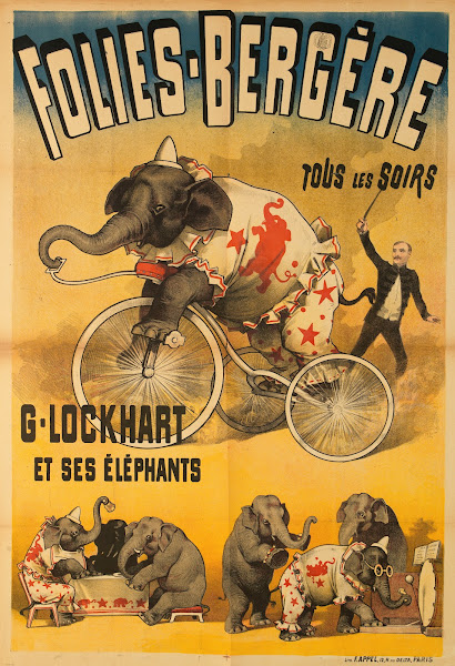 Folies Bergere Tous Les Soirs G Lockhart Et Ses Elephants 1890