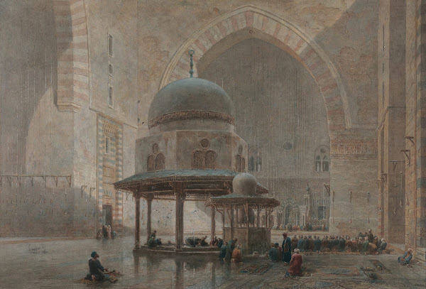 The Interior Of Sultan Hassan Mosque Cairo