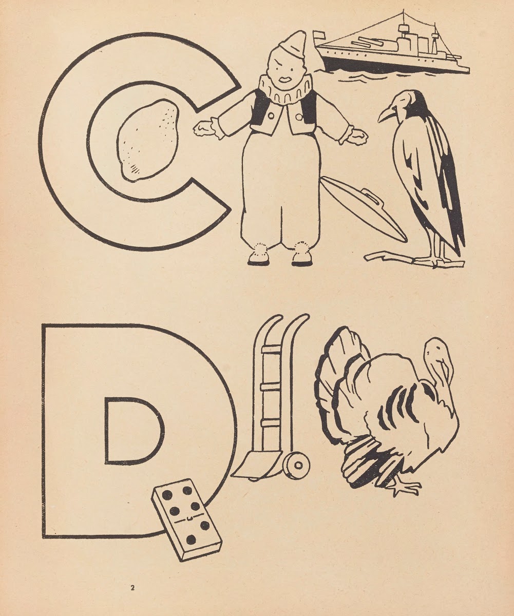 A B C à colorier Pl05 1938