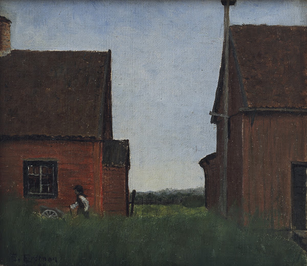 Scene from Lommaryd Småland 1882
